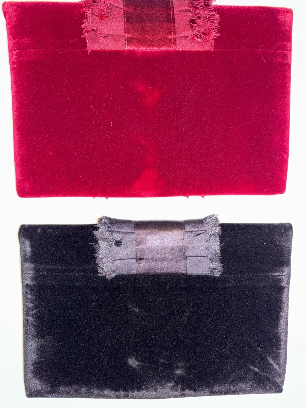 2 SHIRALEAH CHICAGO VELVET CLUTCHES NEW WITH TAGS